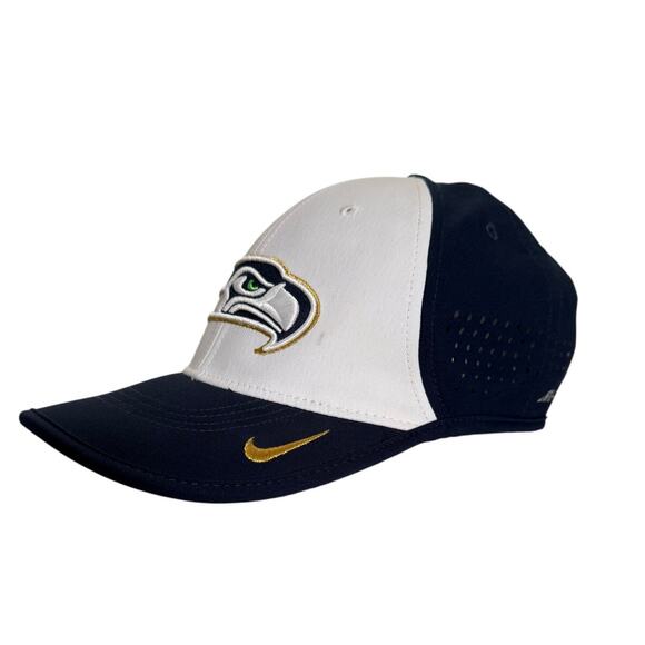 Nike Legacy91 Dri Fit Seattle Seahawks Champions Gold Adjustable Aerobill OS Hat - Picture 1 of 8